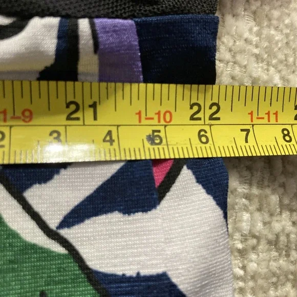 Sew in Love Black Mesh Upper Short Sleeve Floral Top w/Keyhole Neck - SZ XL - Picture 10 of 11